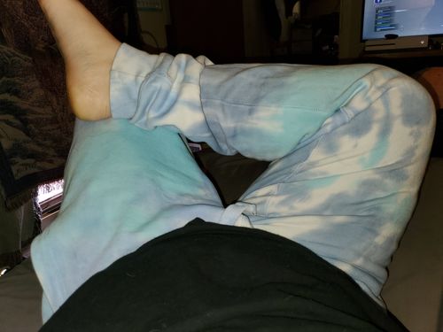 Customer photo review of LS DYED Comfy Pants Size Medium