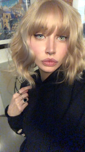 Customer photo review of Harajuku Lolita Wig With Two cute Small Bun YC40003