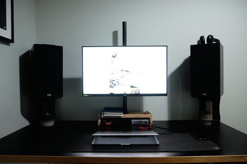 Customer photo review of SOUNDRISE PRO Studio Monitor Stands 9" | Made in USA | Pair