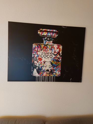 Customer photo review of Tableau In Love With Coco Black Marble