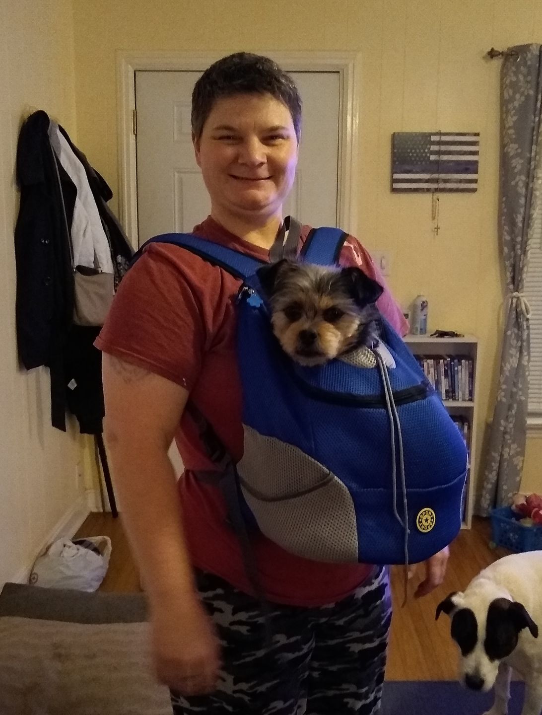 Customer photo review of Fur Sport™ - Pet Backpack Carrier