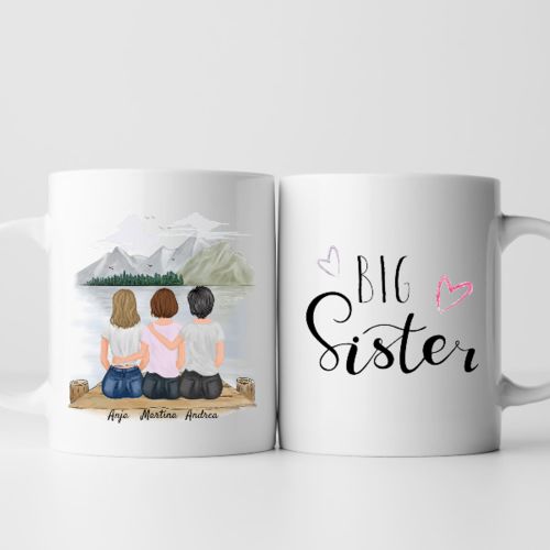 Customer photo review of Lieblingsschwestern - Personalisierte Tasse (3 Personen)