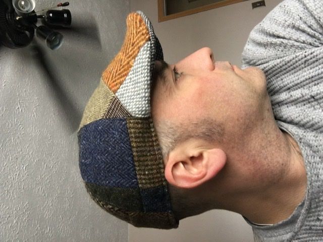 Customer photo review of Erin Cap Patchwork Tweed