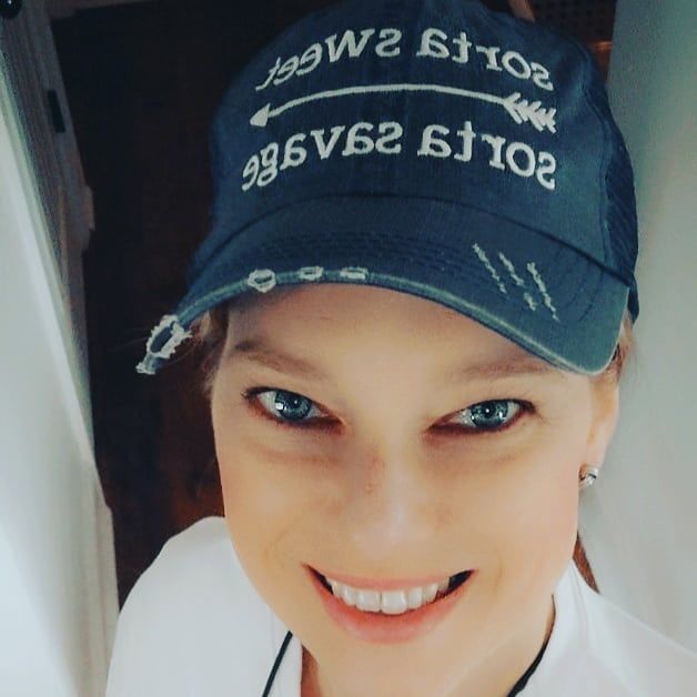 Customer photo review of Sorta Sweet Sorta Savage Trucker Hat