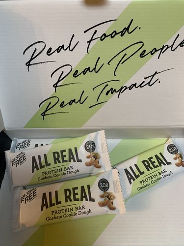 Customer photo review of Cashew Cookie Dough Protein Bar