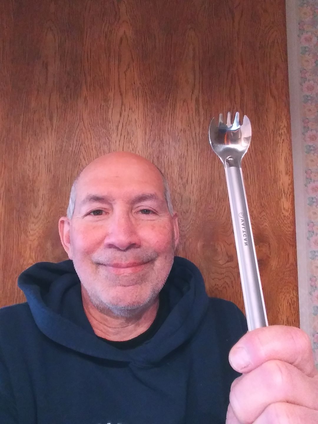 Customer photo review of Valtcan Titanium Spork Long Handle Polished Bowl