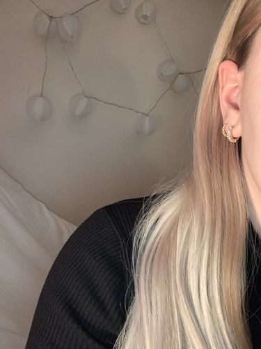 Customer photo review of Classy Ohrringe I 925 Sterling Silber