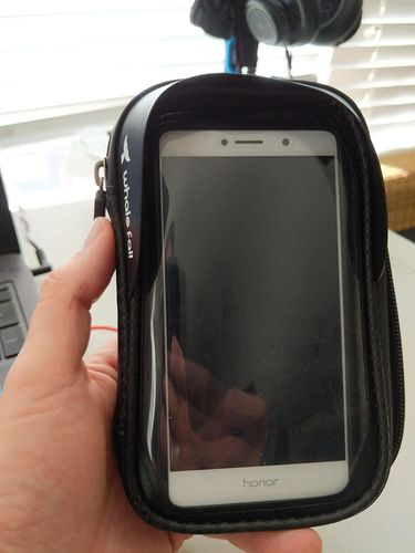 Customer photo review of Waterproof Motorcycle Phone Mount