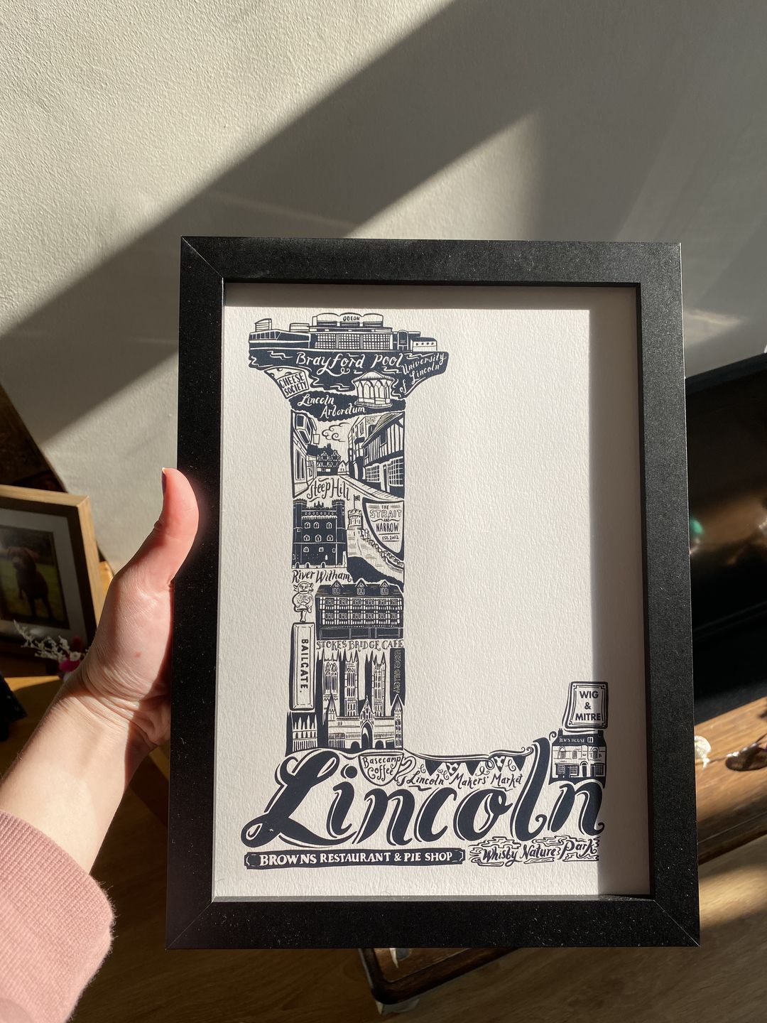 Customer photo review of Lincoln Print