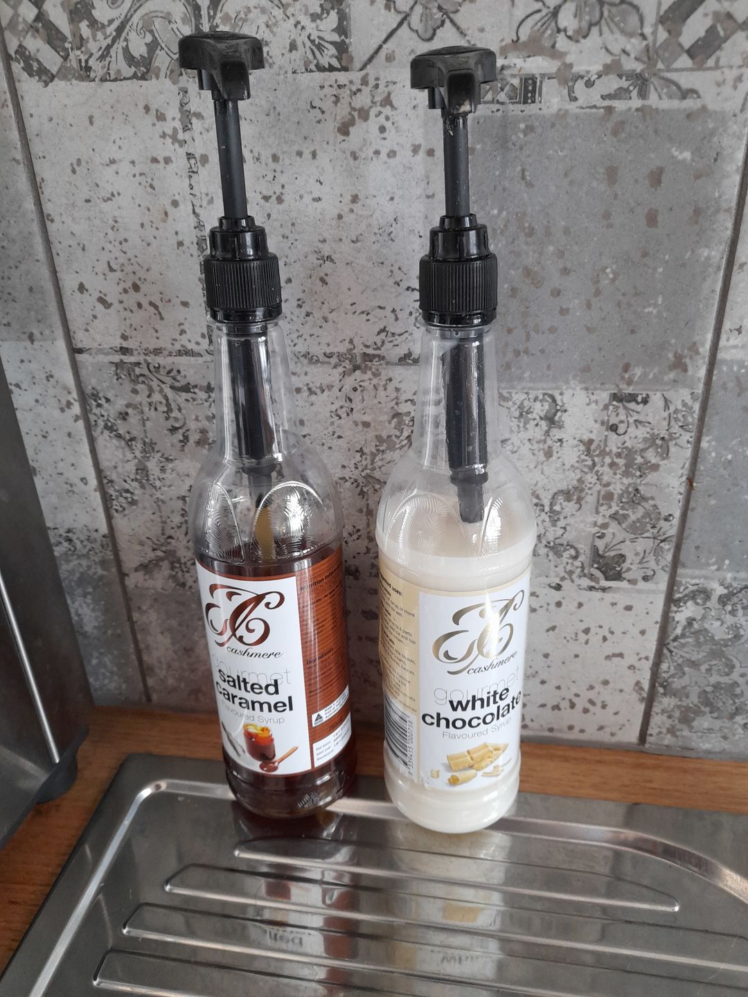 Customer photo review of White Chocolate Coffee Syrup