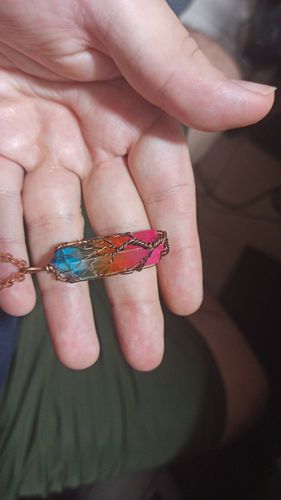 Customer photo review of Collier Dragon<br> Chakra Pierre Naturelle