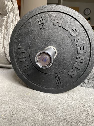 Customer photo review of NEW Iron-Strength Olympic Hi Temp Black Bumper Plates