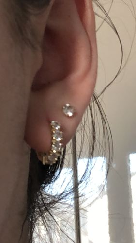 Customer photo review of Classy Ohrringe I 925 Sterling Silber
