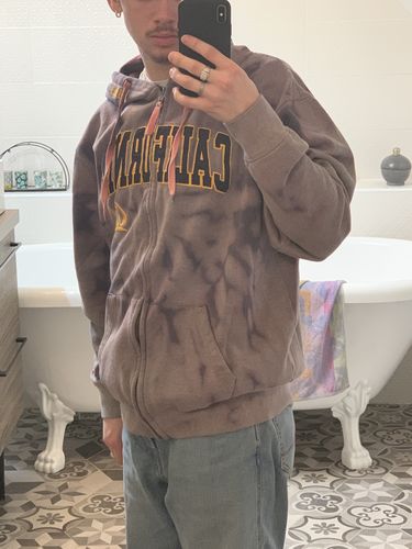 Customer photo review of Sweat zippé acid wash - California Golden Bears - M