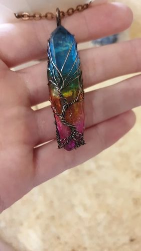 Customer photo review of Collier Dragon<br> Chakra Pierre Naturelle