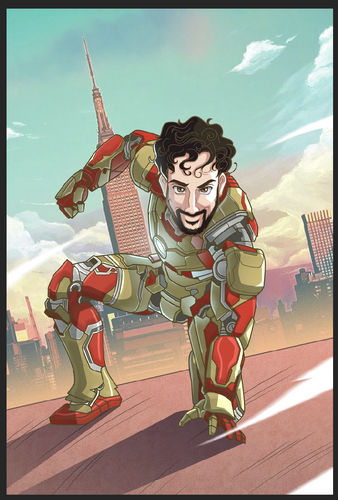 Customer photo review of Caricature cartoon dessinée à la main: Personnalisée