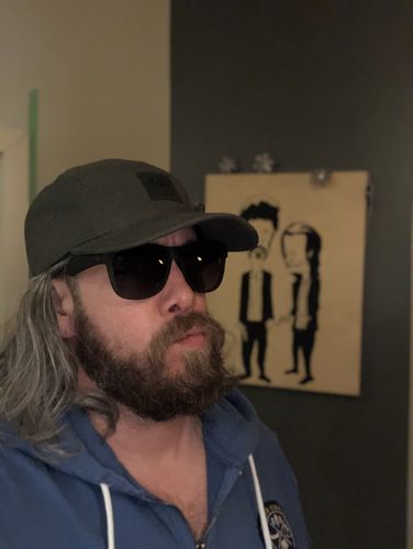Customer photo review of Big Camp Hat, Army Green Cotton