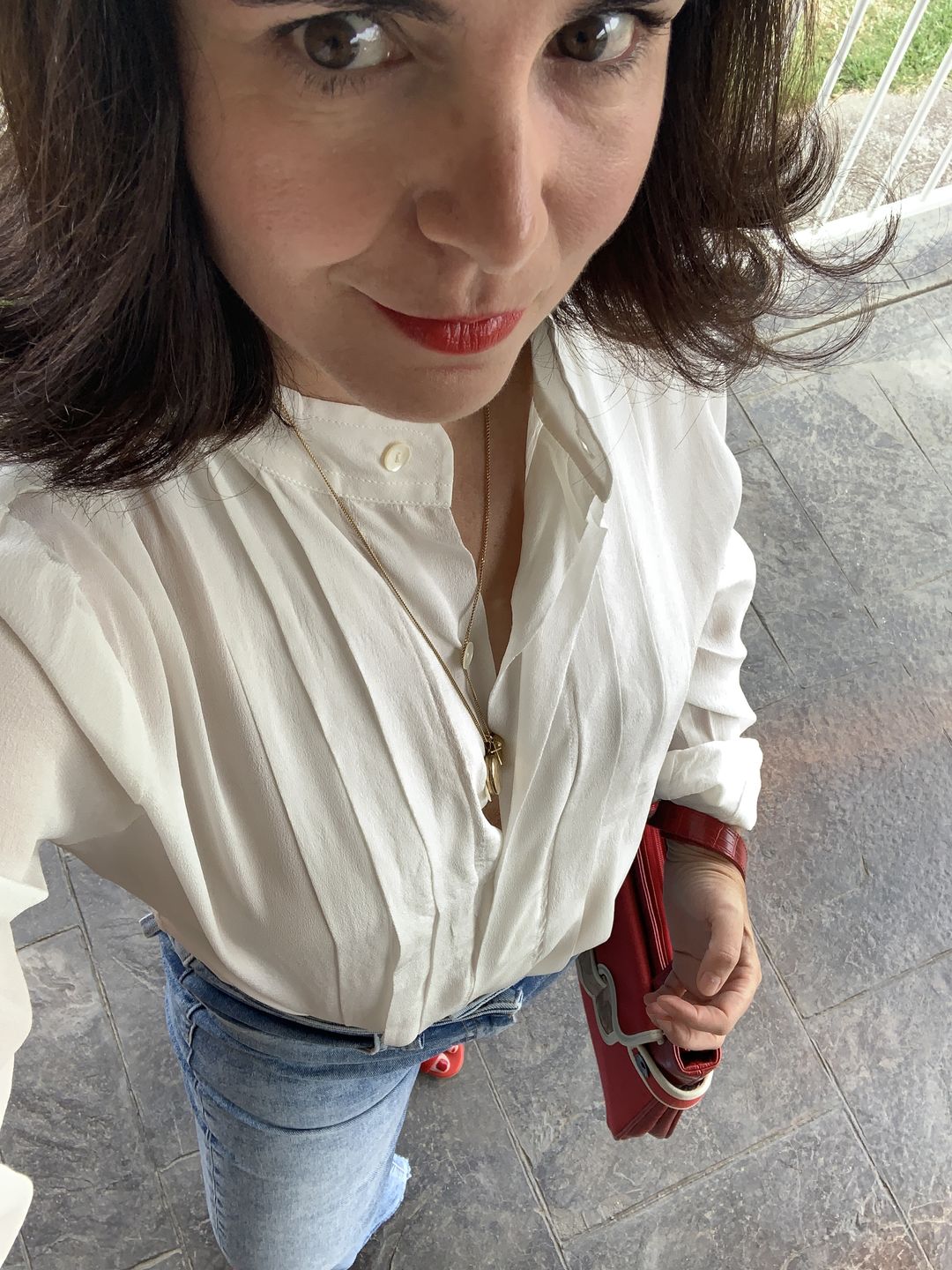 Customer photo review of Yves blouse