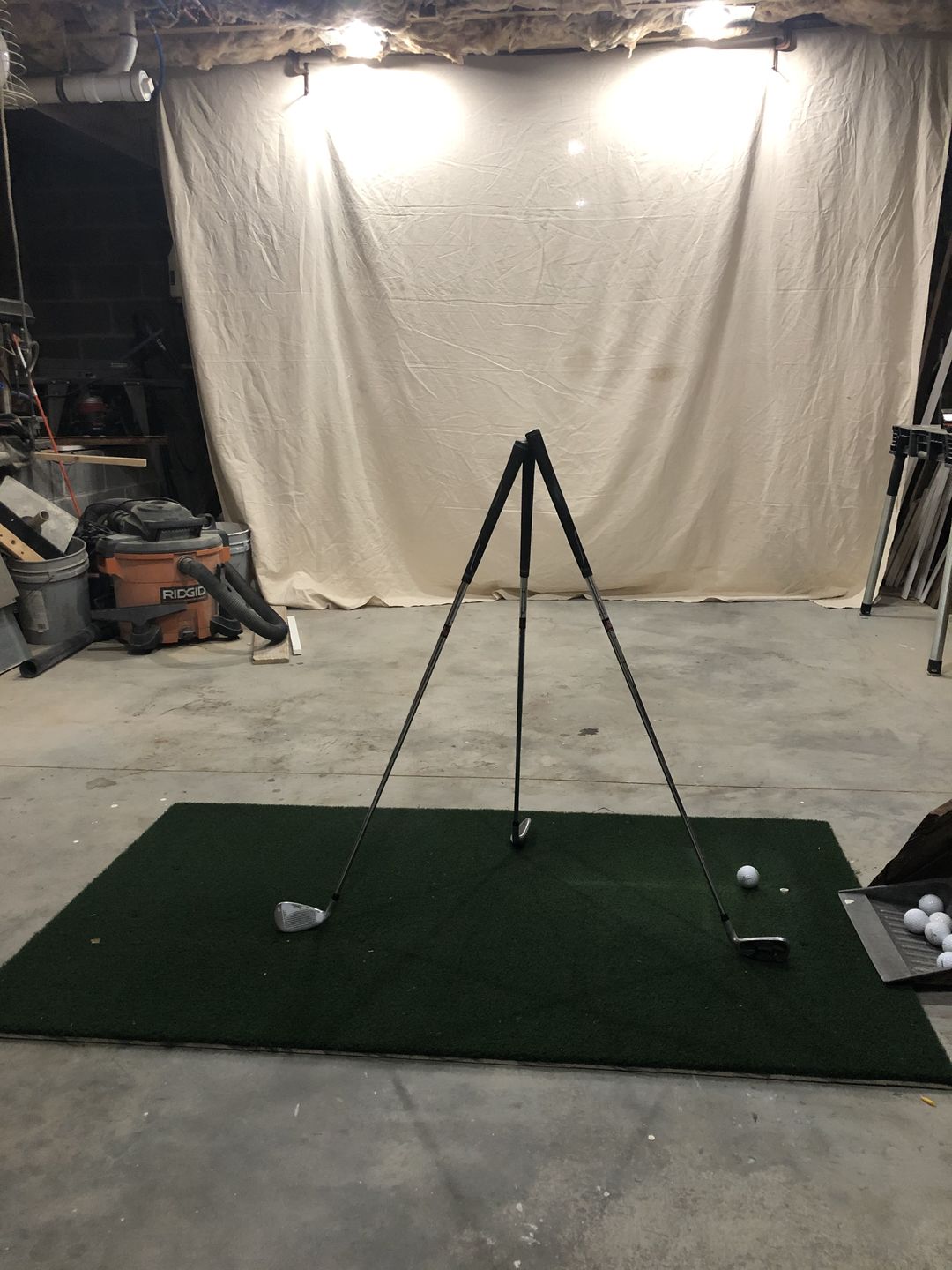 Customer photo review of FairwayHero Golf Mat | Portable Golf Hitting Practice Mat