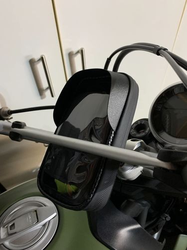Customer photo review of Waterproof Motorcycle Phone Mount
