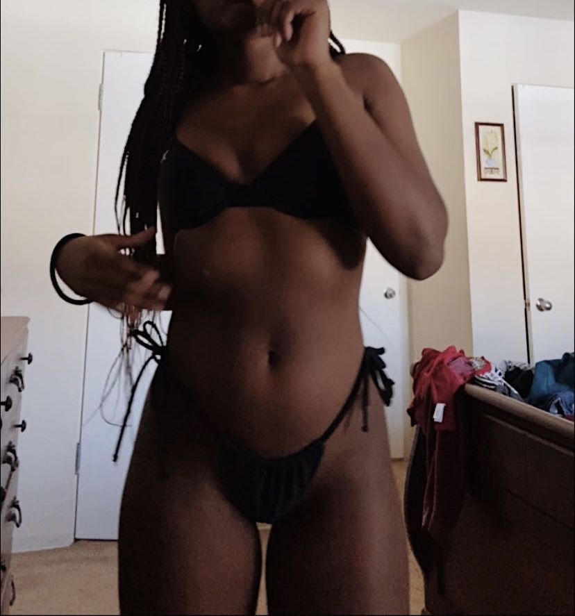 Customer photo review of Manhattan Black Bustier Top