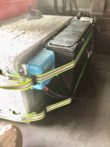Customer photo review of 100Ah 12V Lithium Ion Battery Slim LiFePO4 Deep Cycle Camping RV Solar ITECH100S