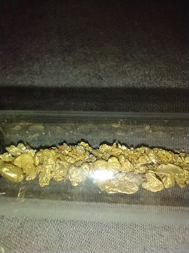 Customer photo review of Mammoth 'PREHISTORIC NUGGET' Paydirt - Gold Prospecting Panning Concentrate Pay Dirt Bag