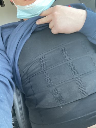 Customer photo review of Mens Body Shaper Slimming Shirt