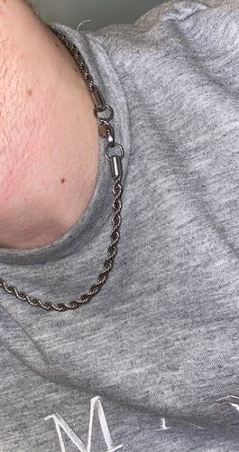 Customer photo review of Rope (Silver) 5mm