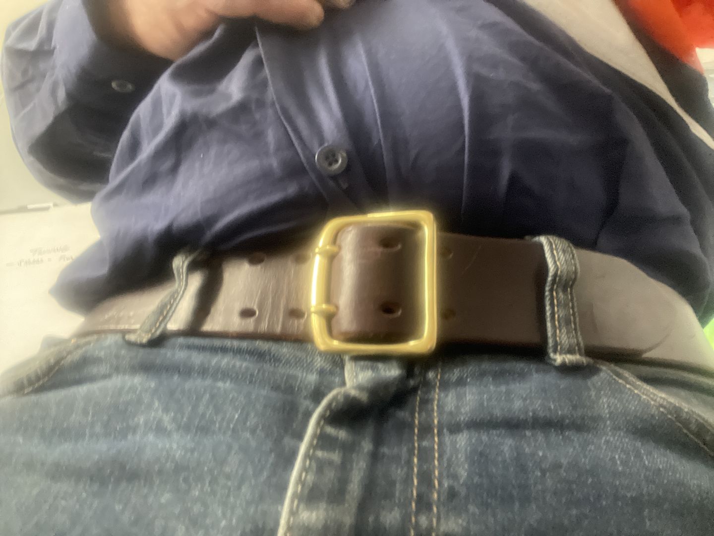 Customer photo review of The Wide Belt