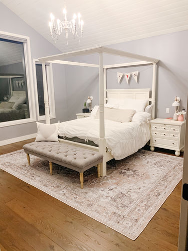 Customer photo review of Distressed Vintage Cezanne Blush Area Rug