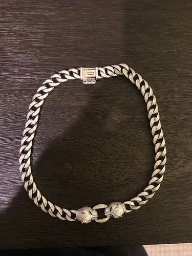 Customer photo review of Cuban Link Leopard Necklace