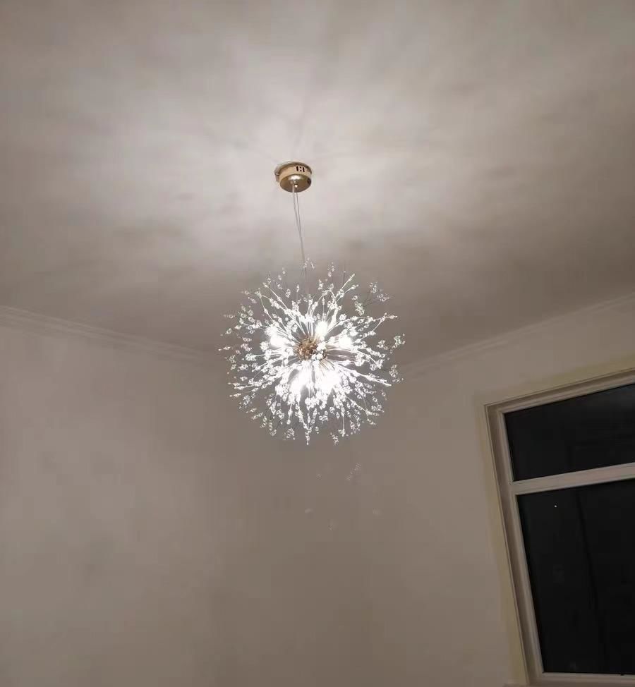 Customer photo review of Luxury Sputnik Firework Crystal Chandelier