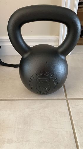 Customer photo review of 20kg / 44lbs E-coated Cast Iron Kettlebell
