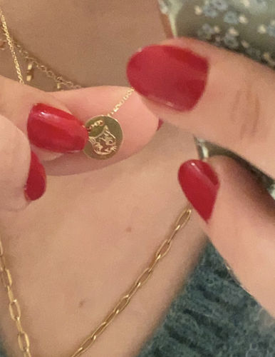 Customer photo review of 14 Karat Lineart Infinity Halskette