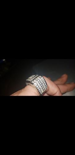 Customer photo review of 925 Silver 3mm Lab Made Small Stone Tennis Chain
