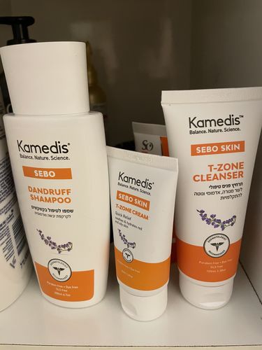 Customer photo review of קרם פנים טיפולי לעור פנים אדמומי, מגורה ומתקלף | SEBO T-ZONE CREAM