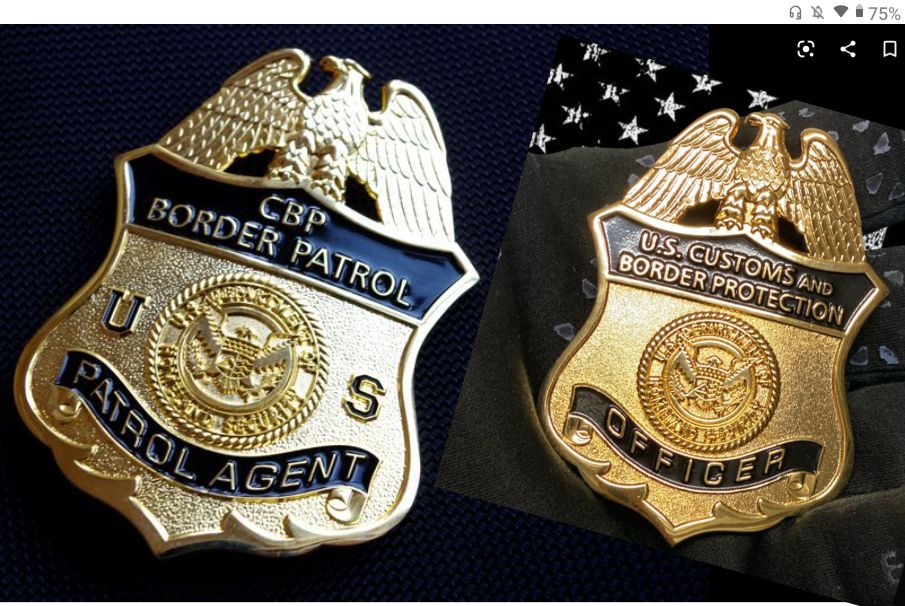 Customer photo review of US CBP Officer Customs and Border Protection Badge Solid Copper Replica Movie Props