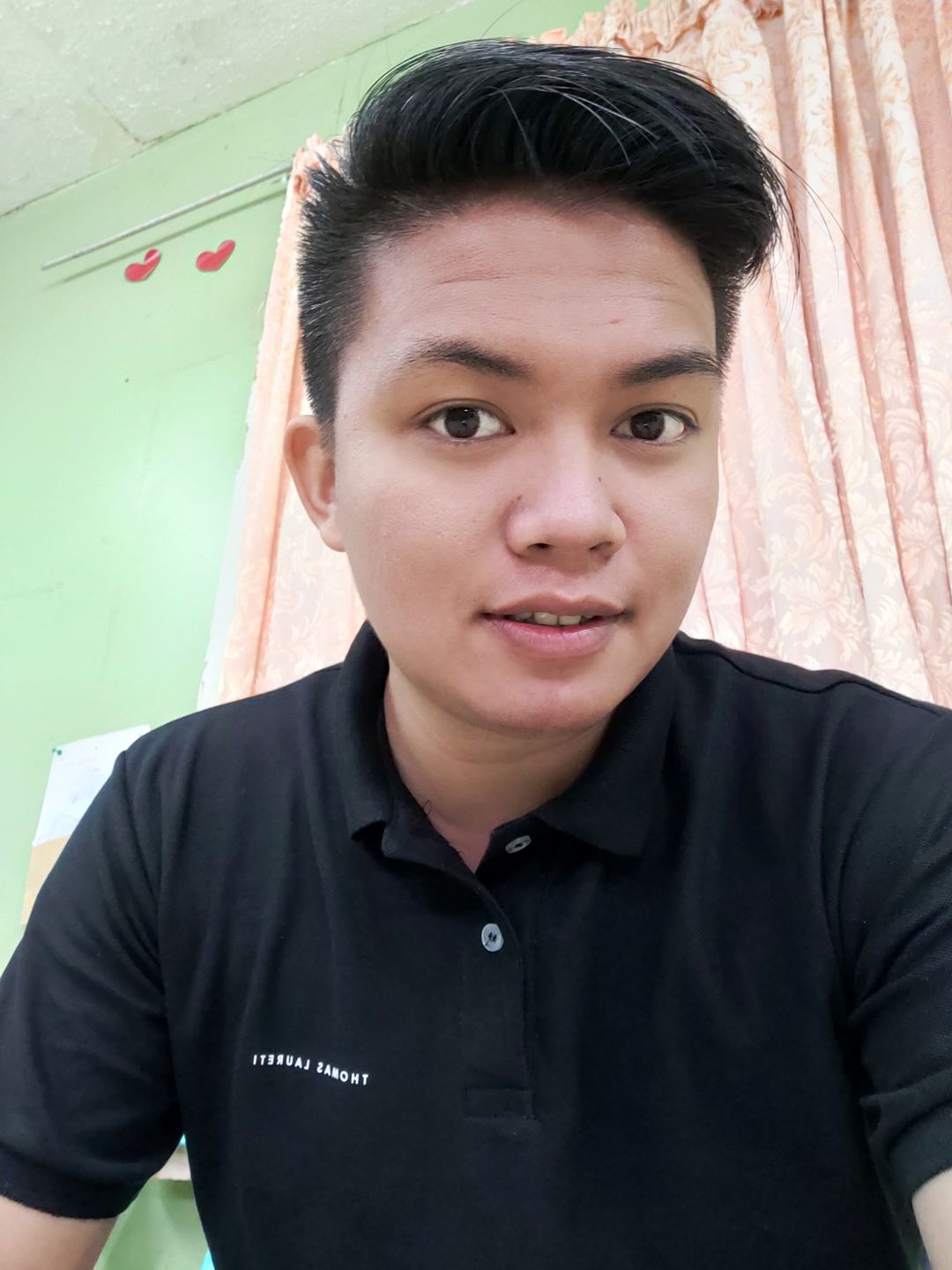 Customer photo review of Men's Thomas Laureti Black Polo Shirt