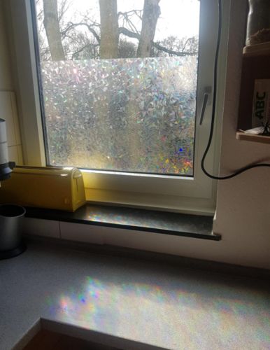 Customer photo review of 3D Regenbogen Fensterfolie