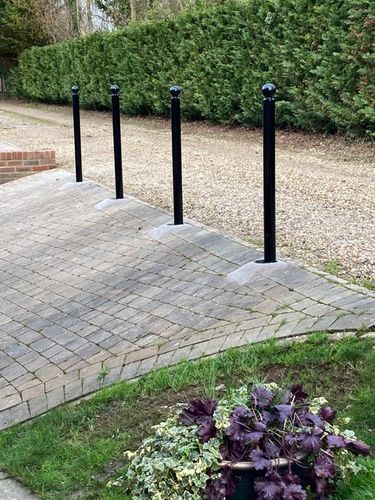 Customer photo review of Sphere Removable Bollard