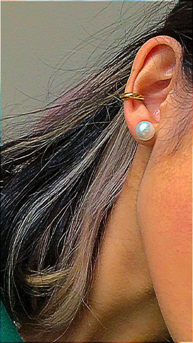 Customer photo review of Earring Cuff