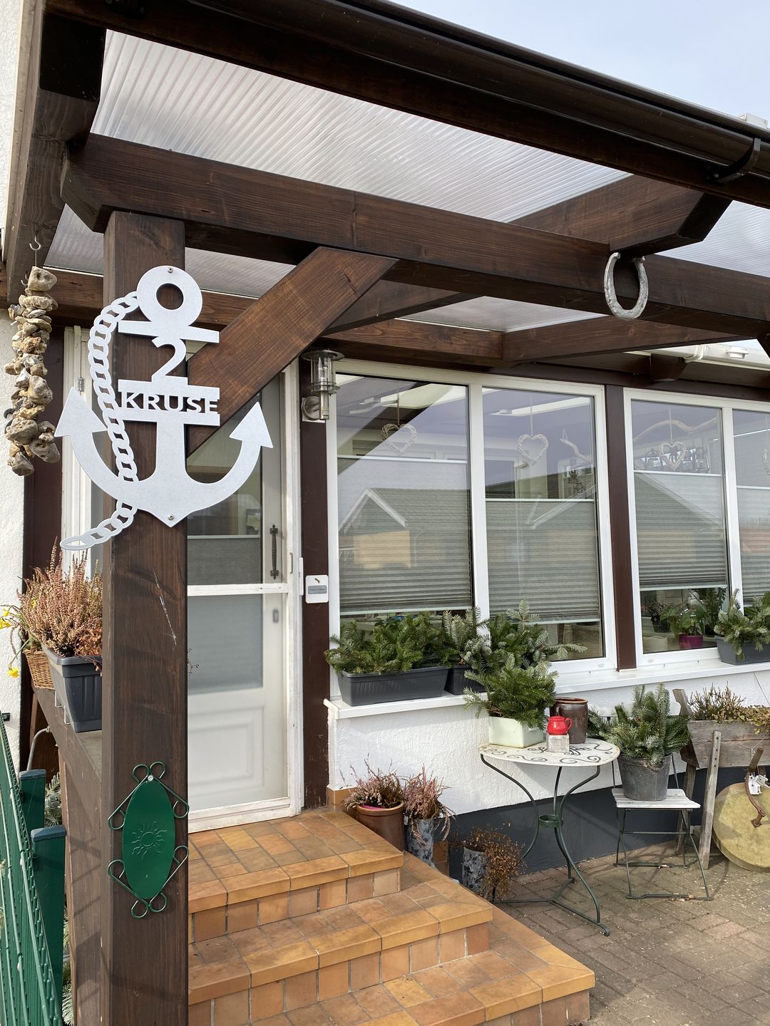 Customer photo review of Anker-Hausnummer mit Ankerkette (personalisierbar)