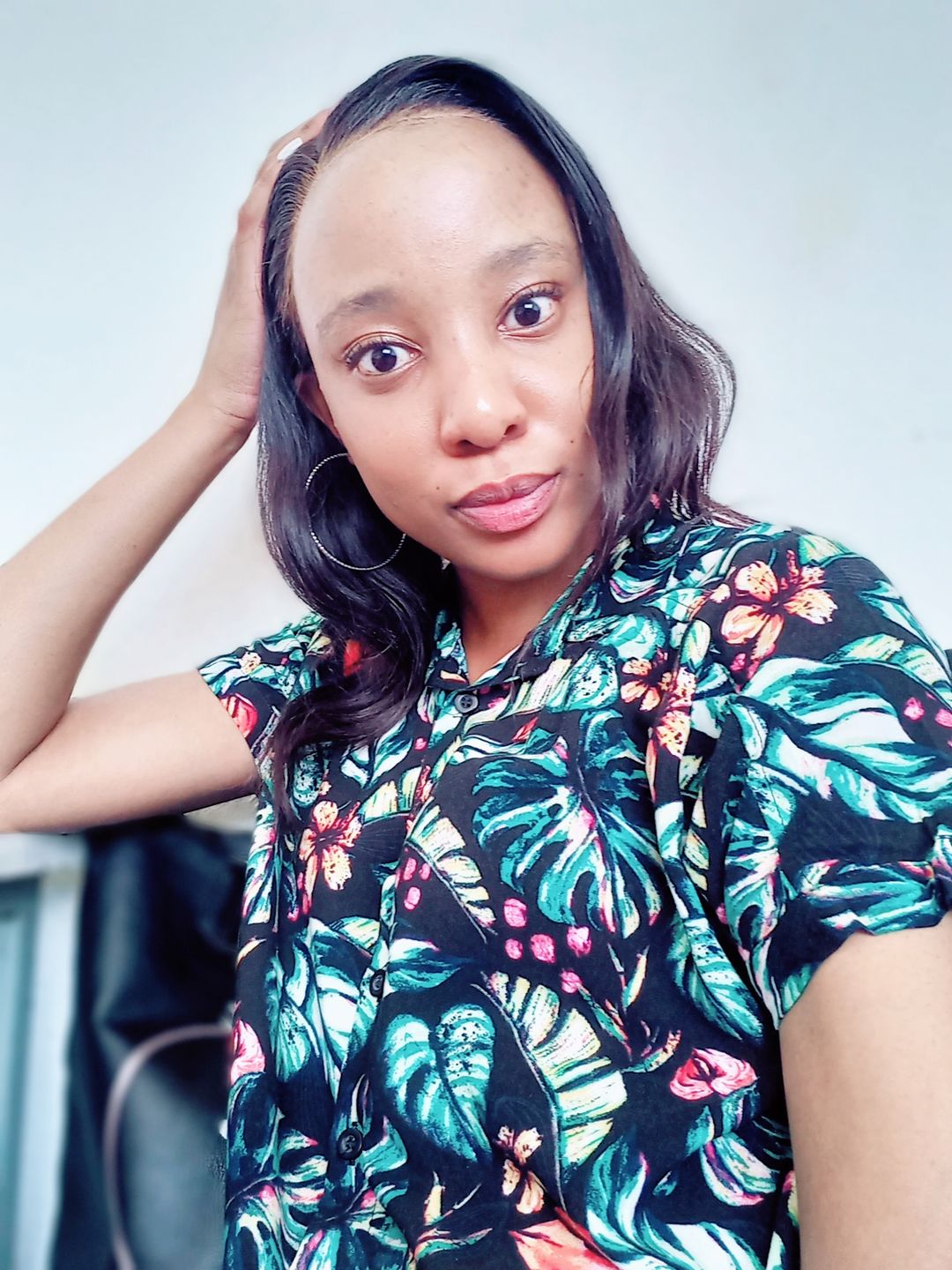 Customer photo review of Brazilian 13x4 Lace Frontal Wig Straight
