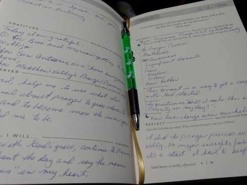 Customer photo review of Daily Kairos Prayer Journal