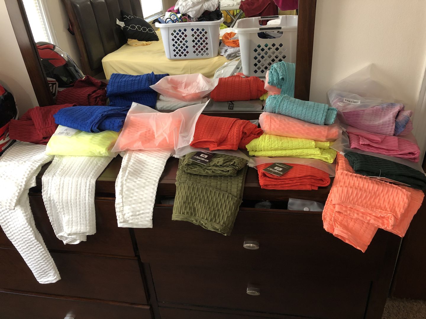 Customer photo review of Anti-Cellulite High Waisted Textured Leggings