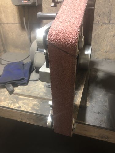 Customer photo review of 2 x 72 Inch EdgeCore Premium Ceramic Grinding Belts