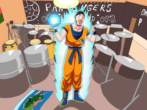 Customer photo review of Caricature cartoon dessinée à la main: En mode manga