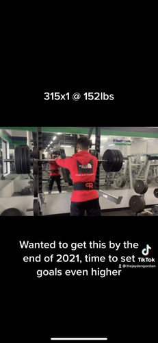 Customer photo review of PR Powerlifting 13mm Belt w/ Lever Buckle - Black/Red