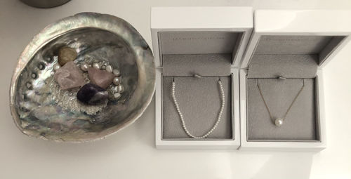 Customer photo review of Cara mini pearl choker